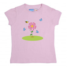 Pink Half sleeve Girls Pyjama - Sunflower